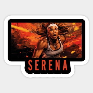 Serena - The GOAT Superhero Sticker